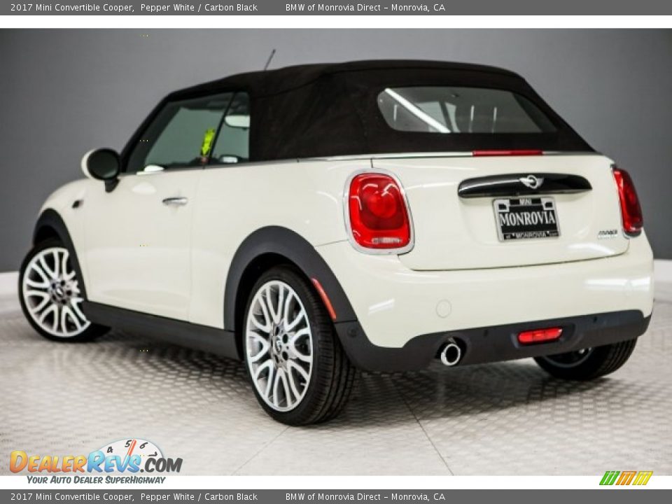 2017 Mini Convertible Cooper Pepper White / Carbon Black Photo #3