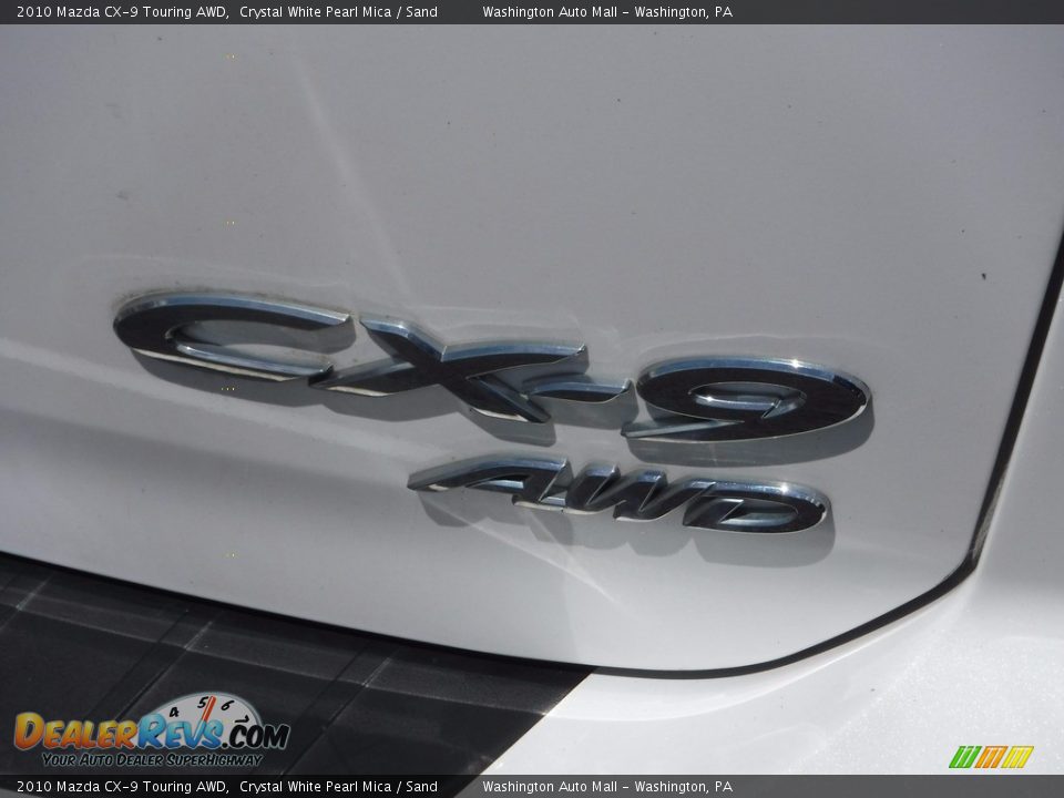 2010 Mazda CX-9 Touring AWD Crystal White Pearl Mica / Sand Photo #10