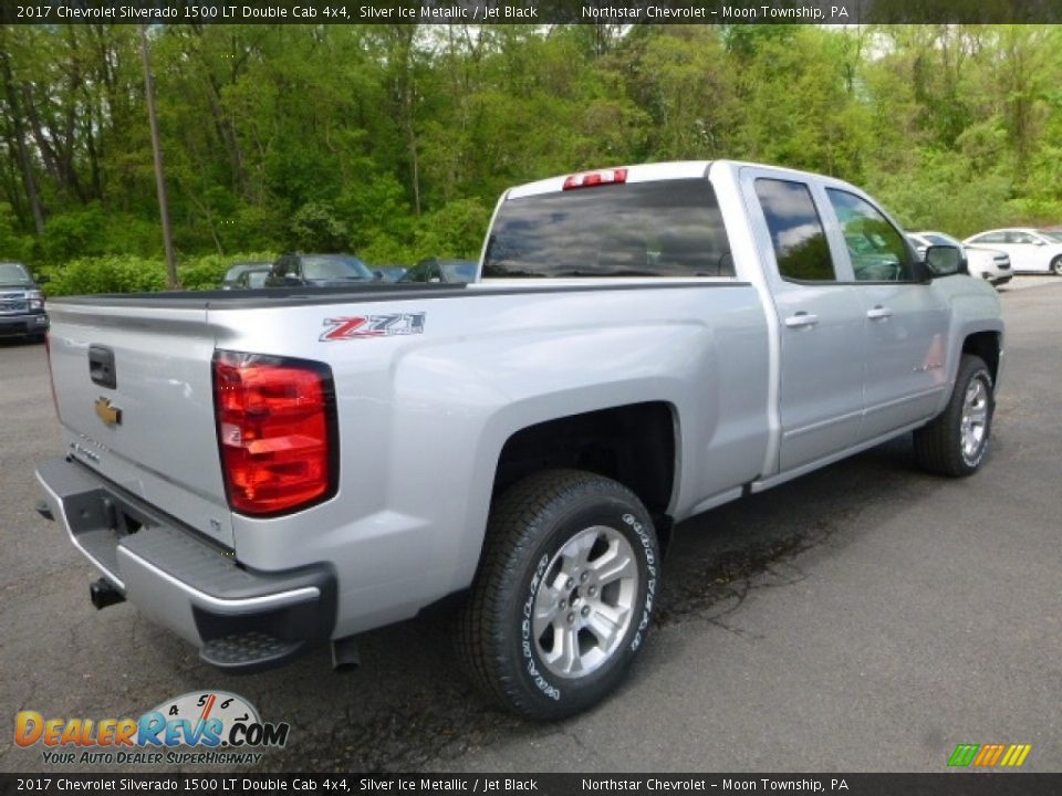2017 Chevrolet Silverado 1500 LT Double Cab 4x4 Silver Ice Metallic / Jet Black Photo #5
