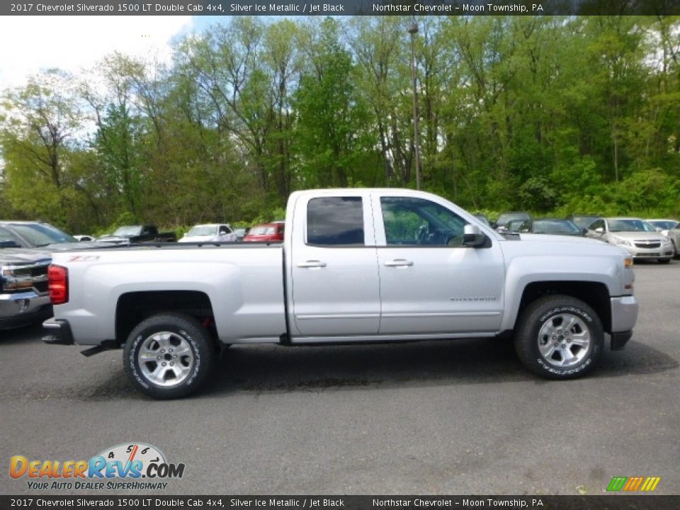 2017 Chevrolet Silverado 1500 LT Double Cab 4x4 Silver Ice Metallic / Jet Black Photo #6