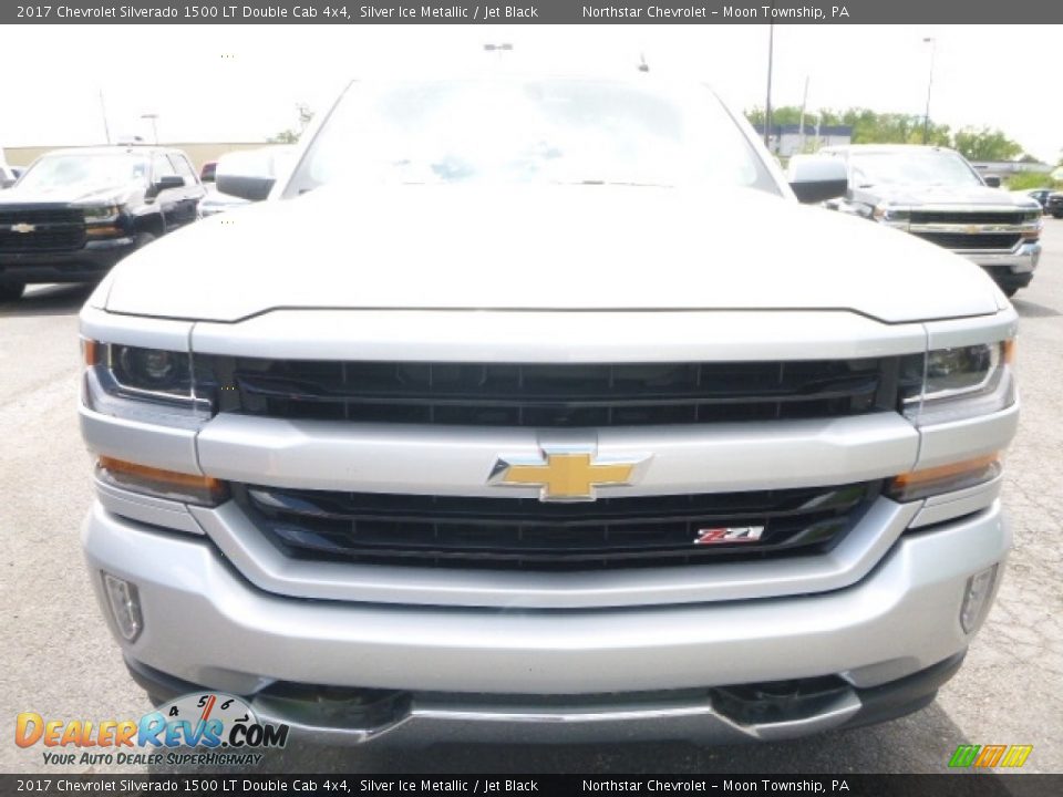 2017 Chevrolet Silverado 1500 LT Double Cab 4x4 Silver Ice Metallic / Jet Black Photo #8