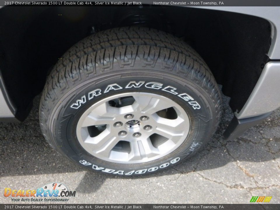2017 Chevrolet Silverado 1500 LT Double Cab 4x4 Silver Ice Metallic / Jet Black Photo #9