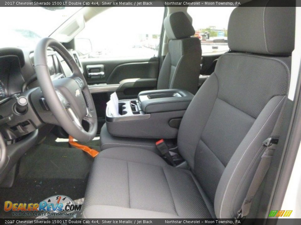 2017 Chevrolet Silverado 1500 LT Double Cab 4x4 Silver Ice Metallic / Jet Black Photo #15