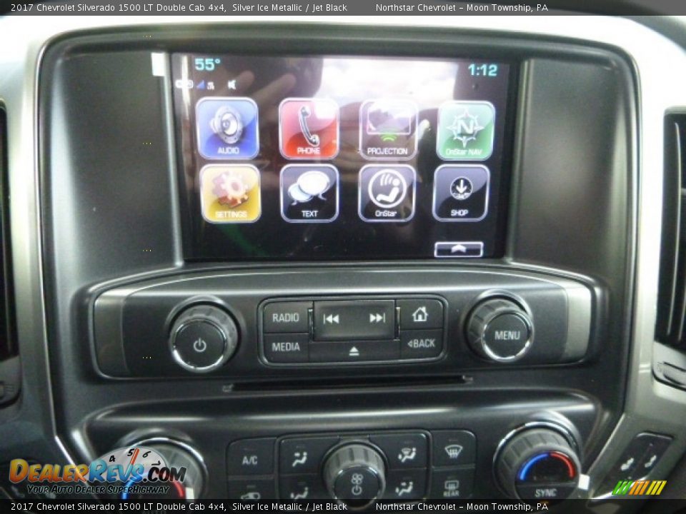 2017 Chevrolet Silverado 1500 LT Double Cab 4x4 Silver Ice Metallic / Jet Black Photo #18