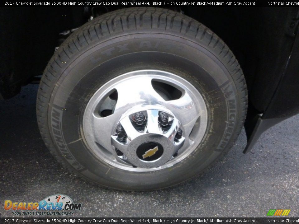 2017 Chevrolet Silverado 3500HD High Country Crew Cab Dual Rear Wheel 4x4 Black / High Country Jet Black/­Medium Ash Gray Accent Photo #8