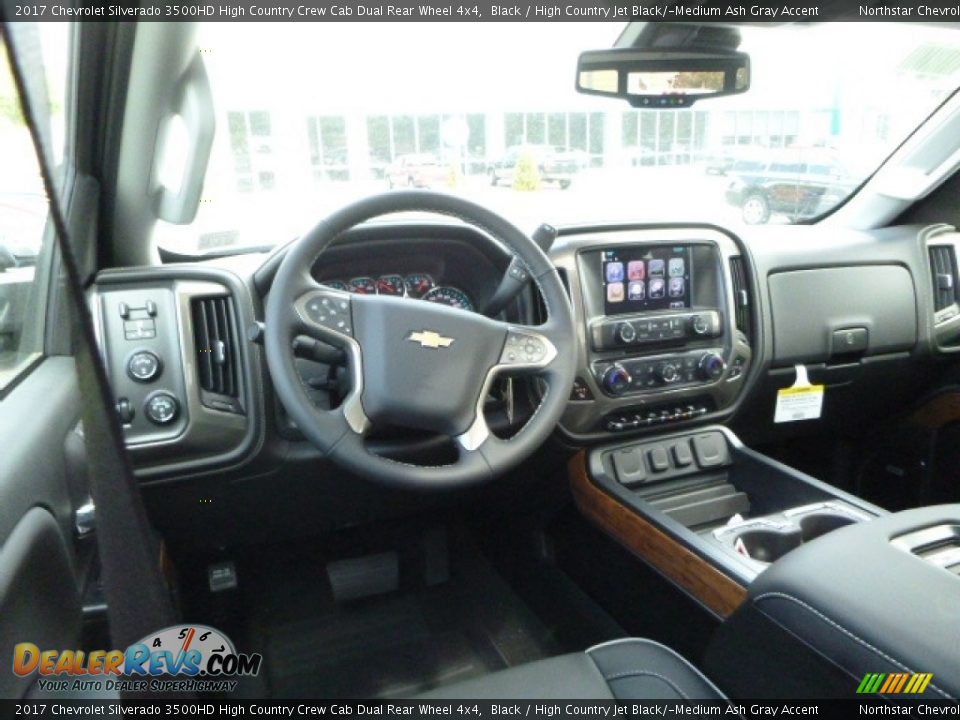 Dashboard of 2017 Chevrolet Silverado 3500HD High Country Crew Cab Dual Rear Wheel 4x4 Photo #11