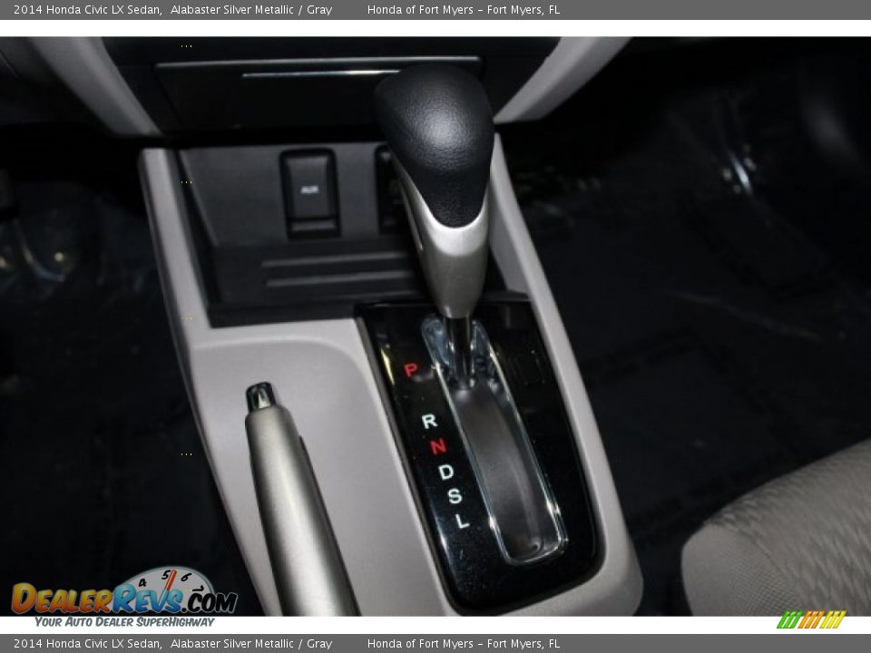 2014 Honda Civic LX Sedan Alabaster Silver Metallic / Gray Photo #24