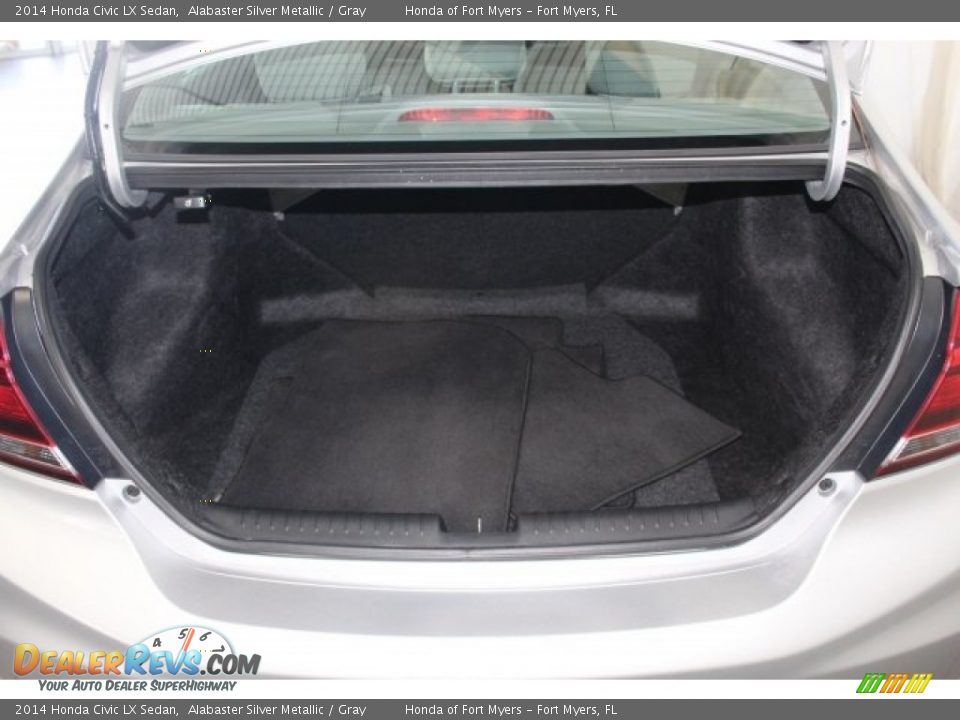 2014 Honda Civic LX Sedan Alabaster Silver Metallic / Gray Photo #27