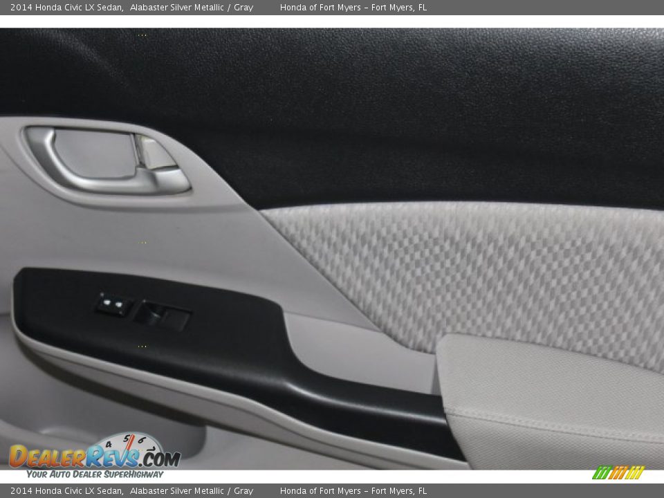 2014 Honda Civic LX Sedan Alabaster Silver Metallic / Gray Photo #29