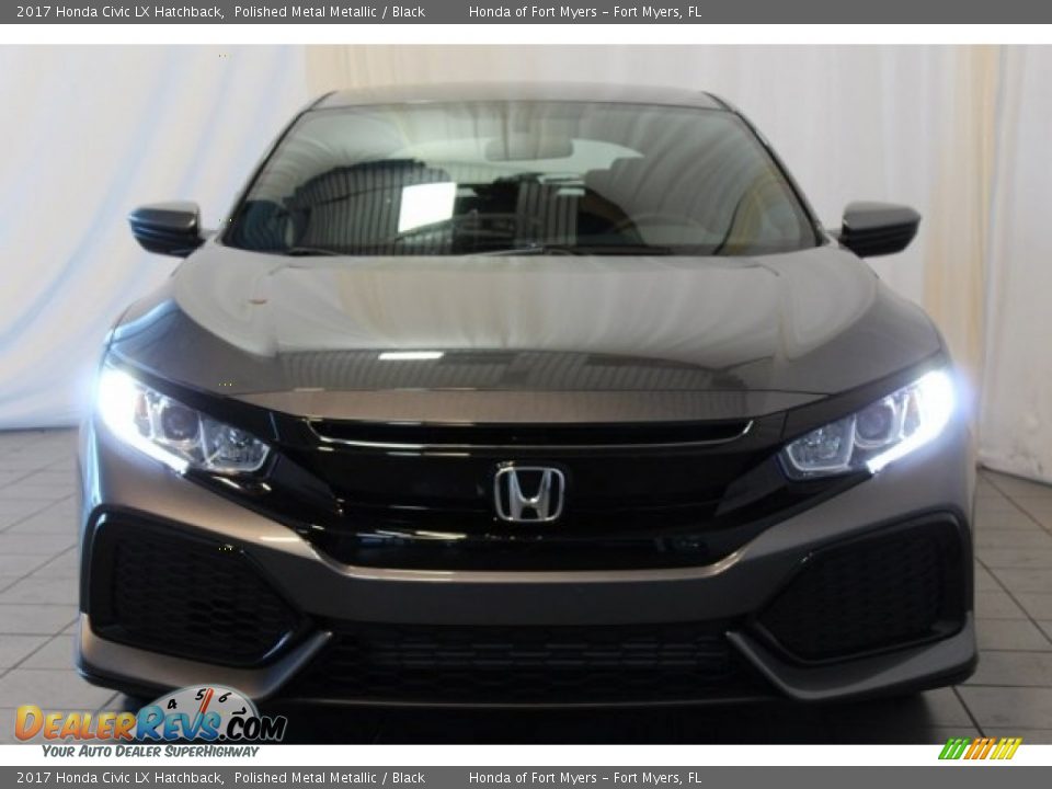 2017 Honda Civic LX Hatchback Polished Metal Metallic / Black Photo #4