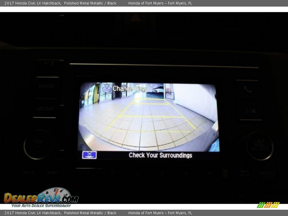 2017 Honda Civic LX Hatchback Polished Metal Metallic / Black Photo #16