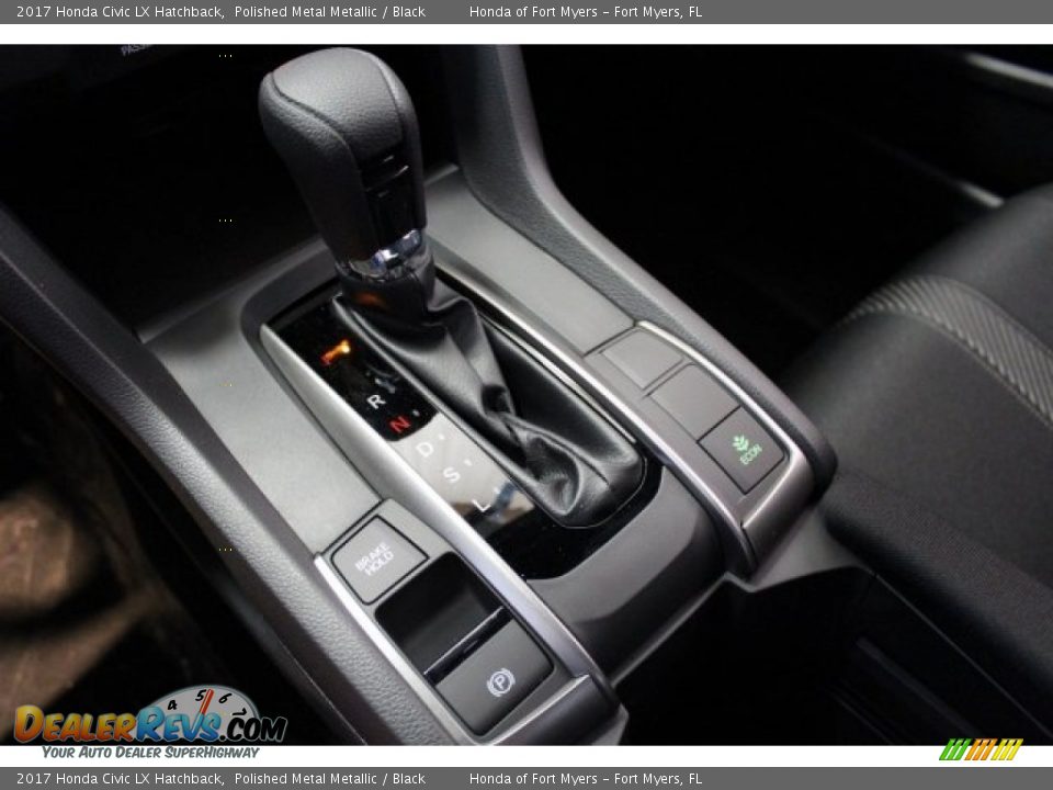 2017 Honda Civic LX Hatchback Polished Metal Metallic / Black Photo #18