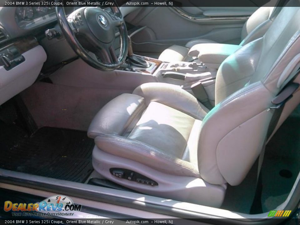 2004 BMW 3 Series 325i Coupe Orient Blue Metallic / Grey Photo #3