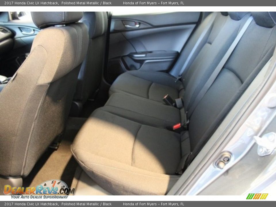 2017 Honda Civic LX Hatchback Polished Metal Metallic / Black Photo #21