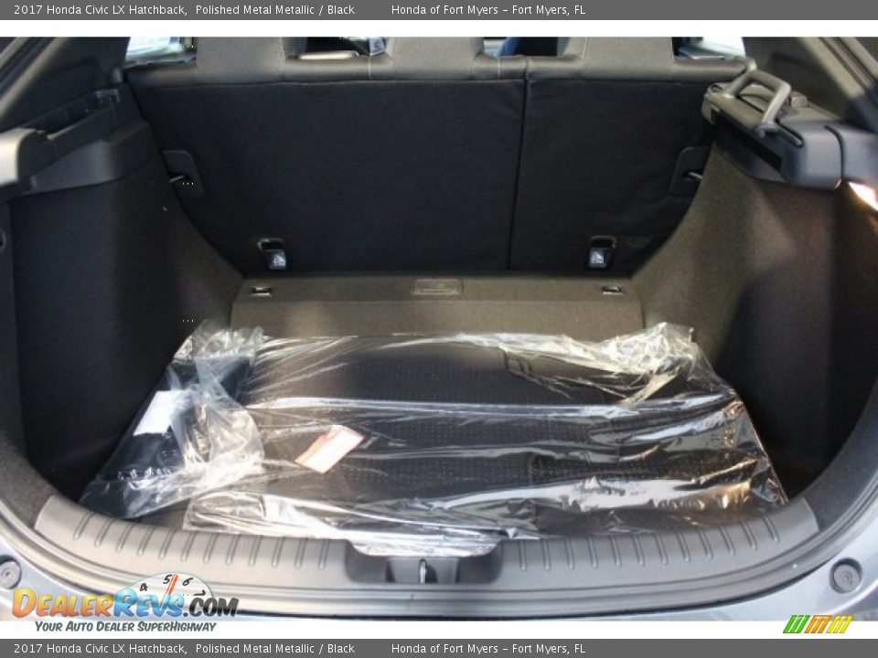 2017 Honda Civic LX Hatchback Polished Metal Metallic / Black Photo #22