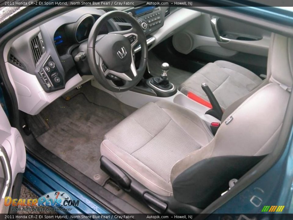 2011 Honda CR-Z EX Sport Hybrid North Shore Blue Pearl / Gray Fabric Photo #3