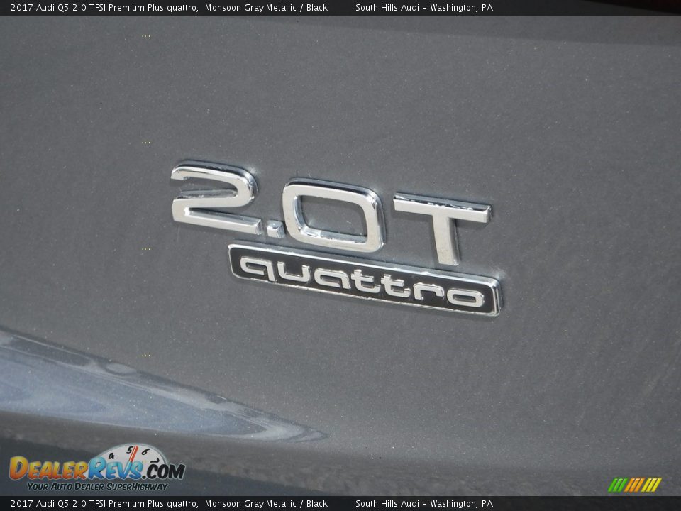 2017 Audi Q5 2.0 TFSI Premium Plus quattro Monsoon Gray Metallic / Black Photo #14