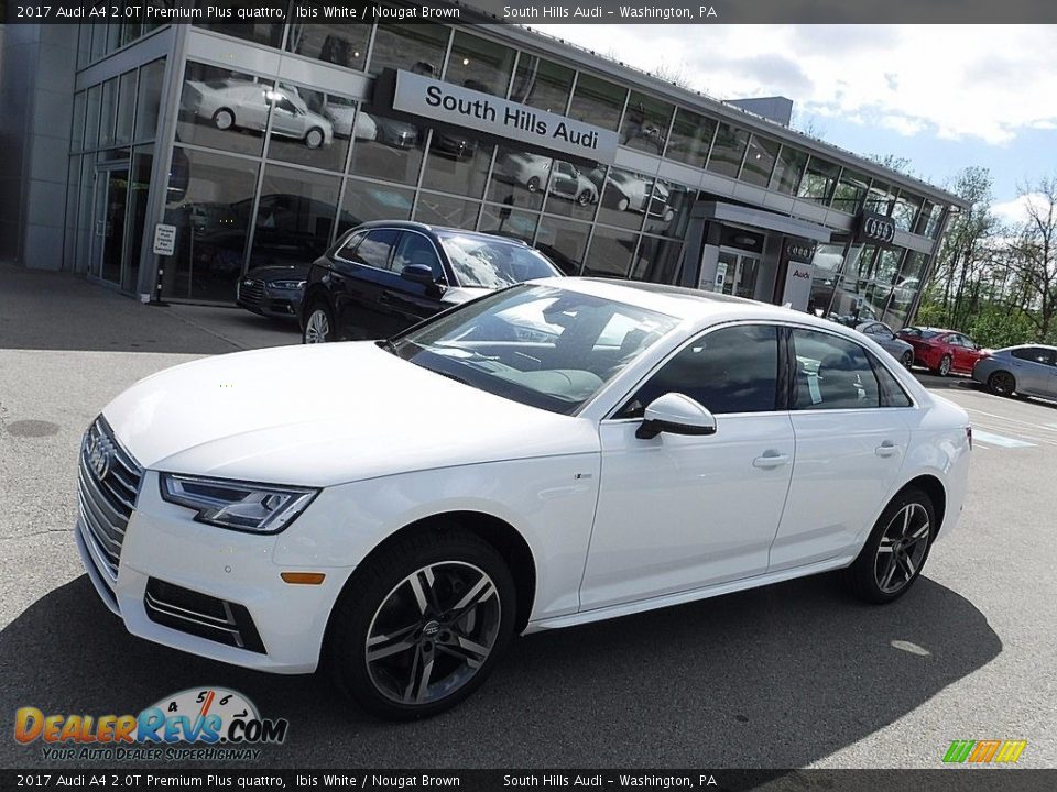 2017 Audi A4 2.0T Premium Plus quattro Ibis White / Nougat Brown Photo #1