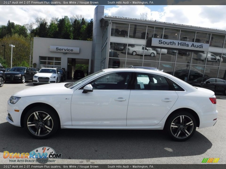 2017 Audi A4 2.0T Premium Plus quattro Ibis White / Nougat Brown Photo #2