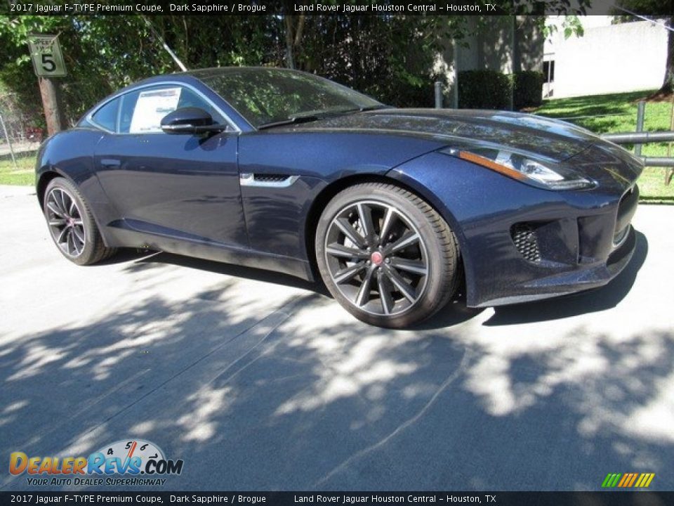 2017 Jaguar F-TYPE Premium Coupe Dark Sapphire / Brogue Photo #1
