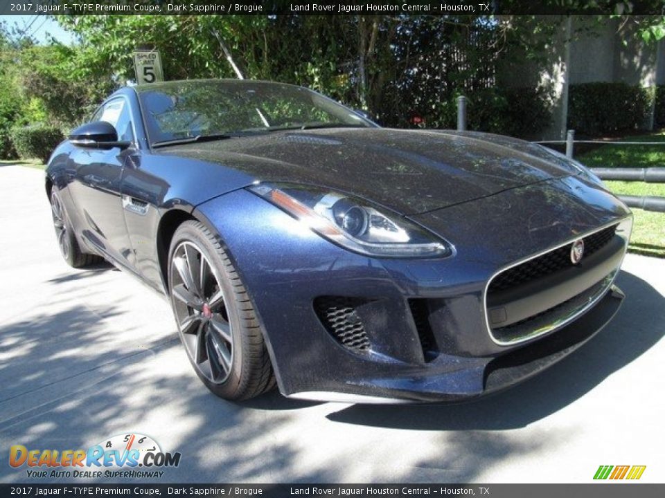 2017 Jaguar F-TYPE Premium Coupe Dark Sapphire / Brogue Photo #2
