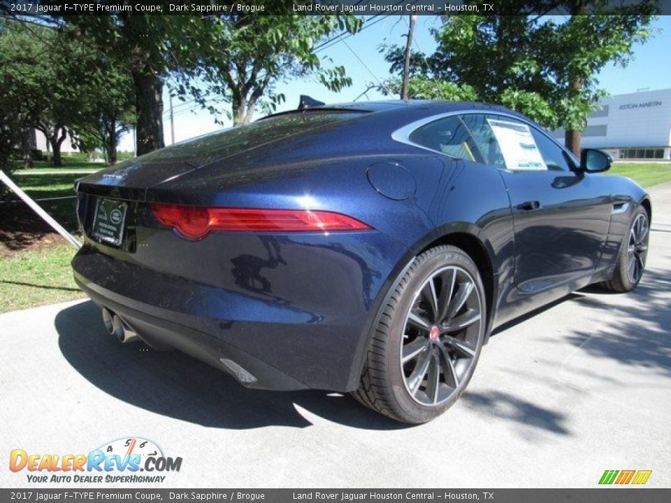 2017 Jaguar F-TYPE Premium Coupe Dark Sapphire / Brogue Photo #7