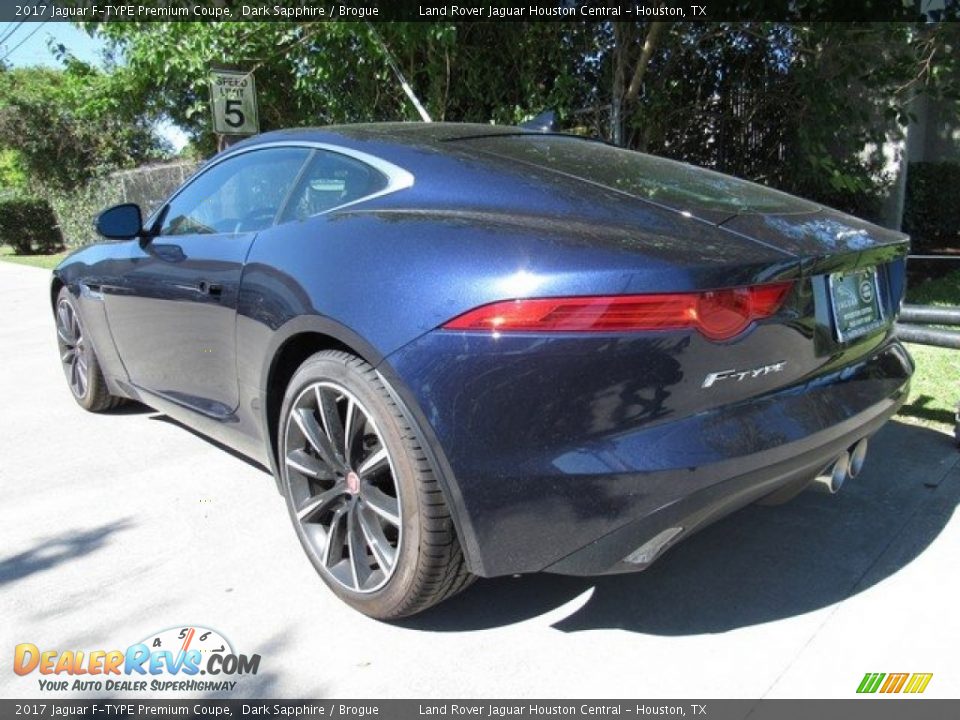 2017 Jaguar F-TYPE Premium Coupe Dark Sapphire / Brogue Photo #12
