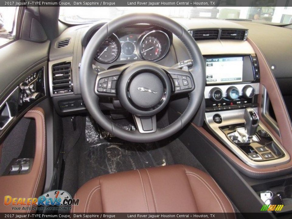 Dashboard of 2017 Jaguar F-TYPE Premium Coupe Photo #13