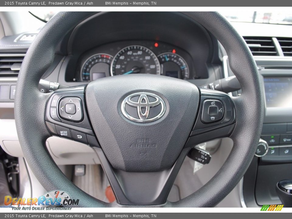 2015 Toyota Camry LE Predawn Gray Mica / Ash Photo #13