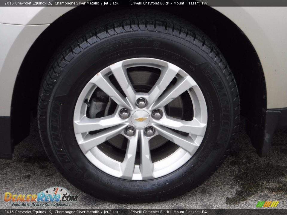 2015 Chevrolet Equinox LS Champagne Silver Metallic / Jet Black Photo #3