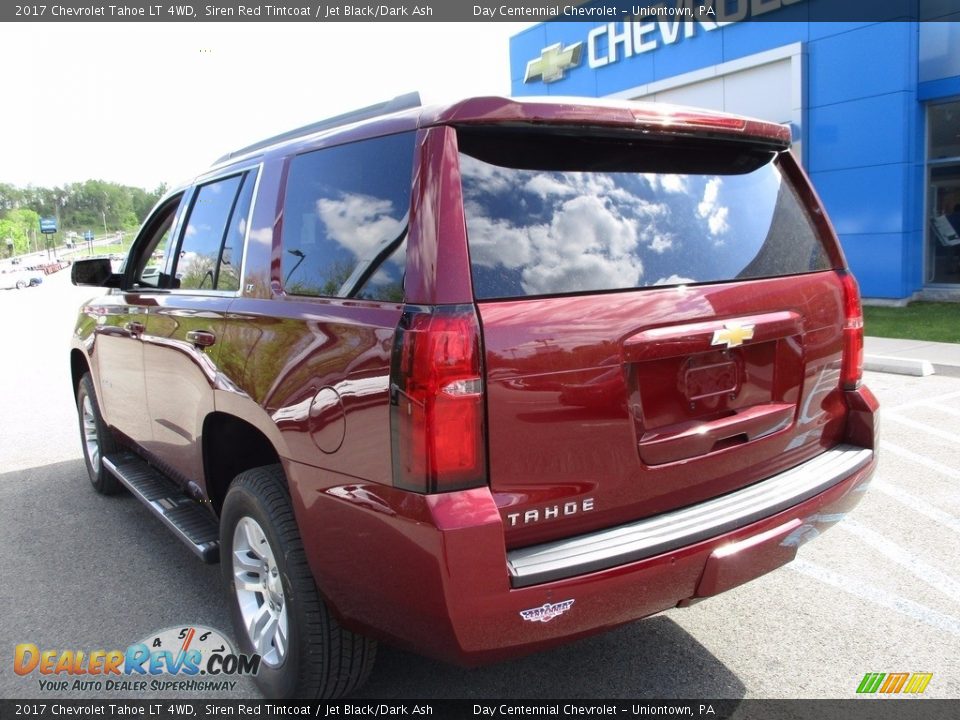 2017 Chevrolet Tahoe LT 4WD Siren Red Tintcoat / Jet Black/Dark Ash Photo #4