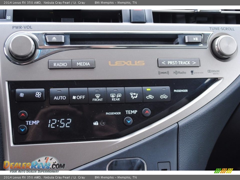 2014 Lexus RX 350 AWD Nebula Gray Pearl / Lt. Gray Photo #19