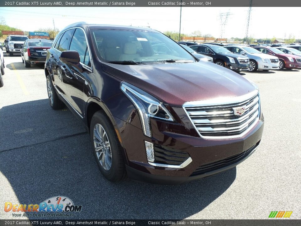 2017 Cadillac XT5 Luxury AWD Deep Amethyst Metallic / Sahara Beige Photo #1