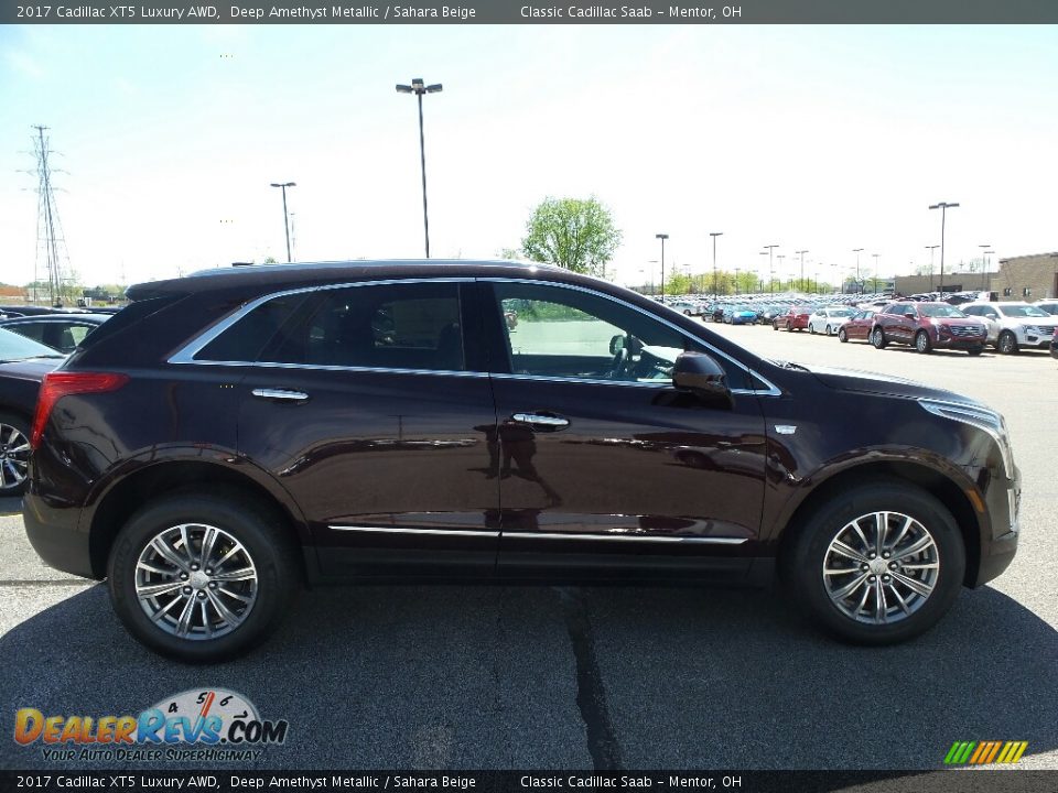 2017 Cadillac XT5 Luxury AWD Deep Amethyst Metallic / Sahara Beige Photo #2