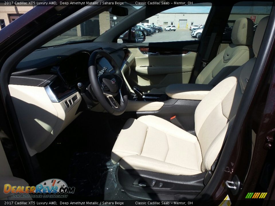 2017 Cadillac XT5 Luxury AWD Deep Amethyst Metallic / Sahara Beige Photo #3