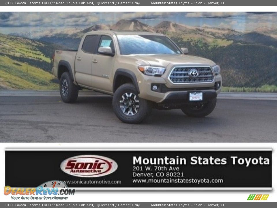 2017 Toyota Tacoma TRD Off Road Double Cab 4x4 Quicksand / Cement Gray Photo #1