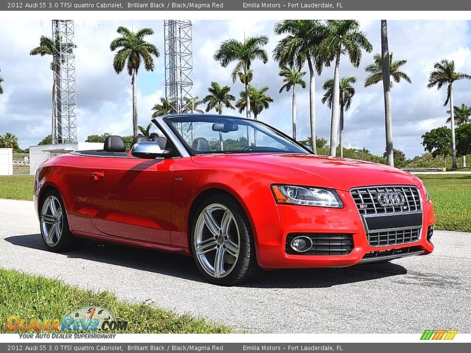 Front 3/4 View of 2012 Audi S5 3.0 TFSI quattro Cabriolet Photo #1