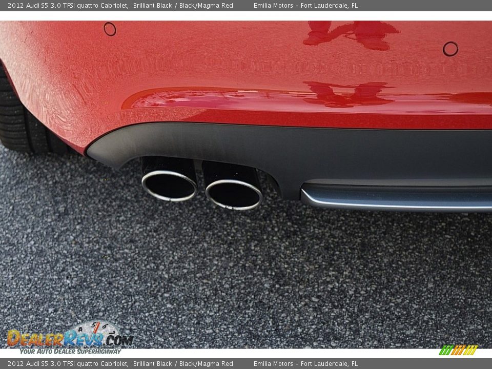 2012 Audi S5 3.0 TFSI quattro Cabriolet Brilliant Black / Black/Magma Red Photo #17