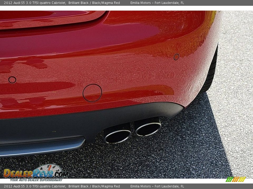 2012 Audi S5 3.0 TFSI quattro Cabriolet Brilliant Black / Black/Magma Red Photo #21