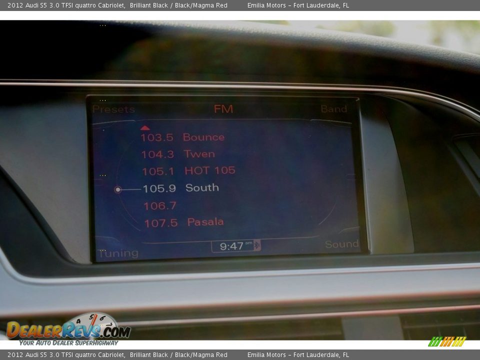 2012 Audi S5 3.0 TFSI quattro Cabriolet Brilliant Black / Black/Magma Red Photo #40