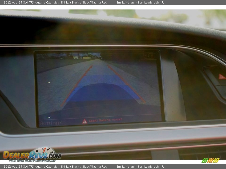 2012 Audi S5 3.0 TFSI quattro Cabriolet Brilliant Black / Black/Magma Red Photo #42