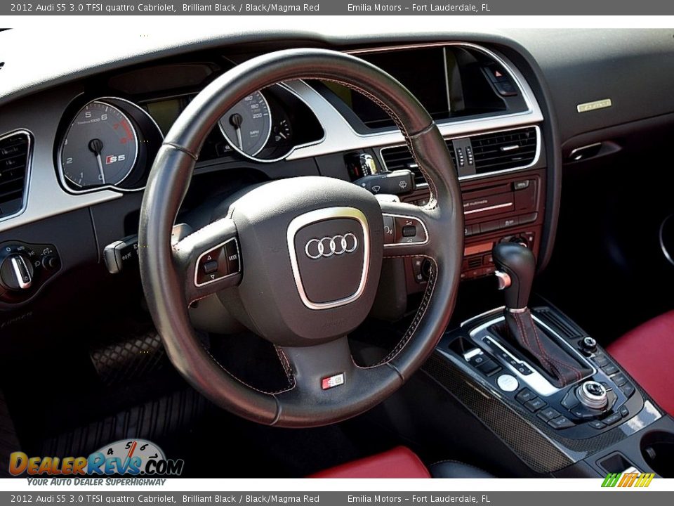 2012 Audi S5 3.0 TFSI quattro Cabriolet Steering Wheel Photo #43