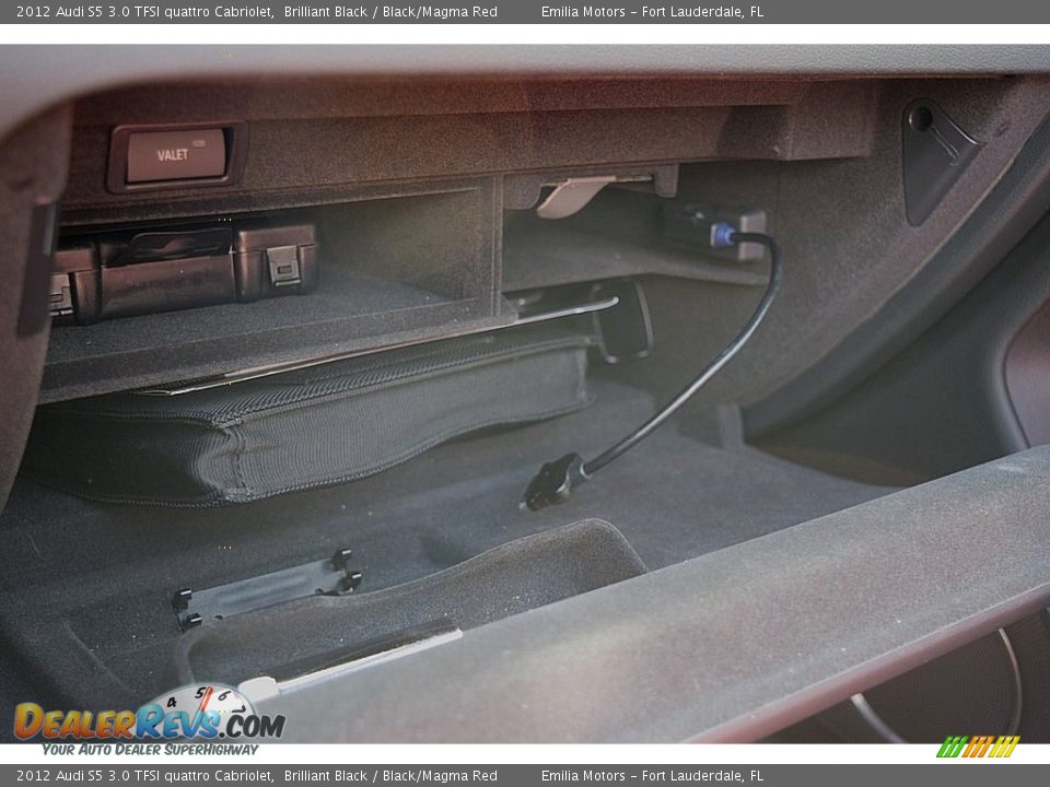 2012 Audi S5 3.0 TFSI quattro Cabriolet Brilliant Black / Black/Magma Red Photo #67