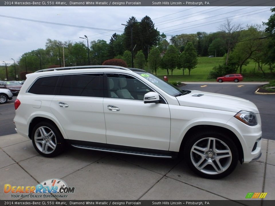 2014 Mercedes-Benz GL 550 4Matic Diamond White Metallic / designo Porcelain Photo #6