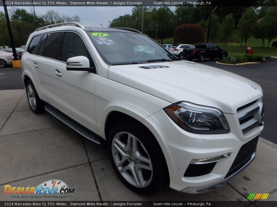 2014 Mercedes-Benz GL 550 4Matic Diamond White Metallic / designo Porcelain Photo #7