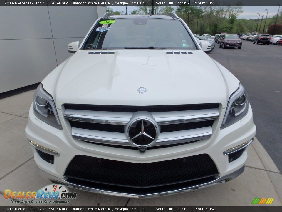 2014 Mercedes-Benz GL 550 4Matic Diamond White Metallic / designo Porcelain Photo #8