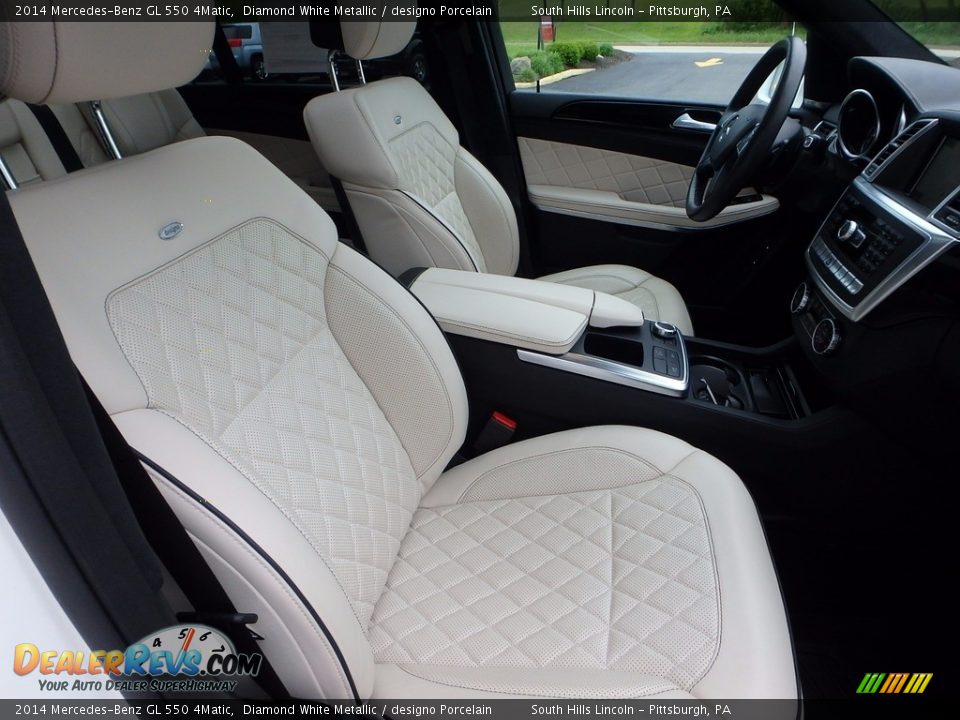 2014 Mercedes-Benz GL 550 4Matic Diamond White Metallic / designo Porcelain Photo #10