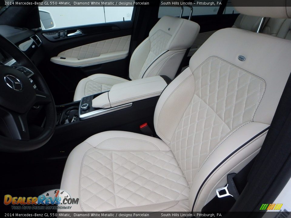 2014 Mercedes-Benz GL 550 4Matic Diamond White Metallic / designo Porcelain Photo #16