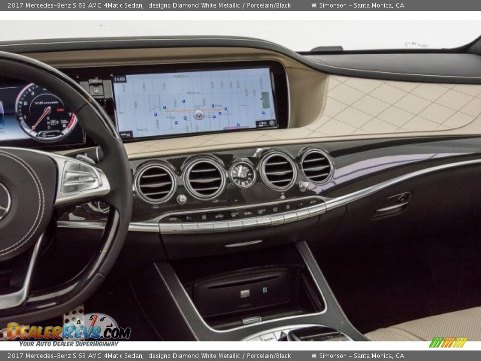 Dashboard of 2017 Mercedes-Benz S 63 AMG 4Matic Sedan Photo #4