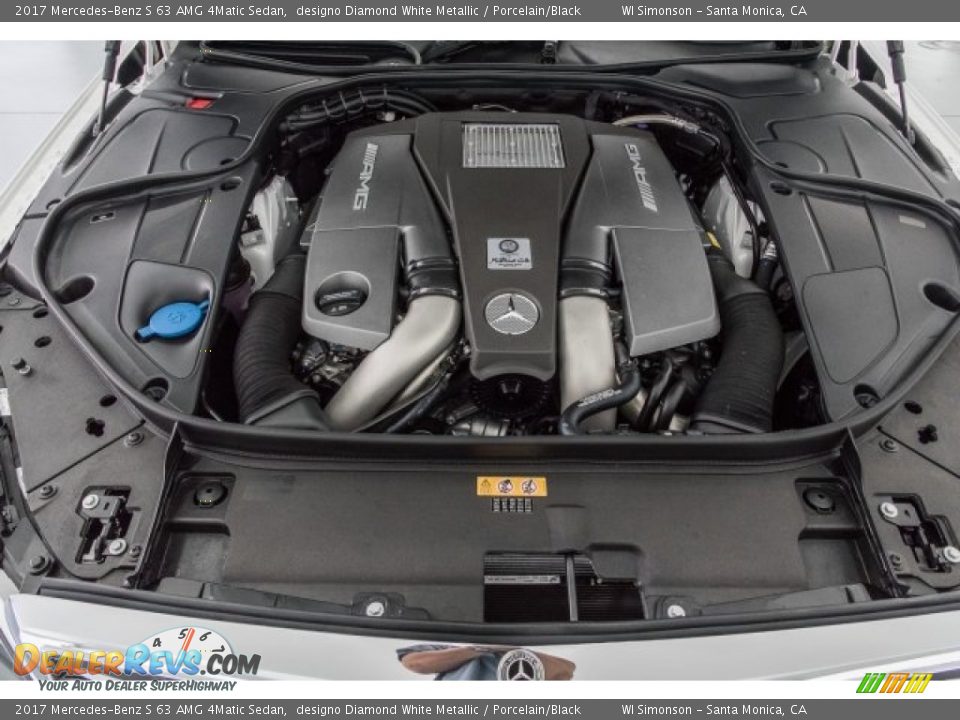 2017 Mercedes-Benz S 63 AMG 4Matic Sedan 5.5 Liter AMG biturbo DOHC 32-Valve VVT V8 Engine Photo #9